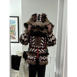 NEW 32500 $ DSQUARED2 REAL FUR Runway Coat Size 42